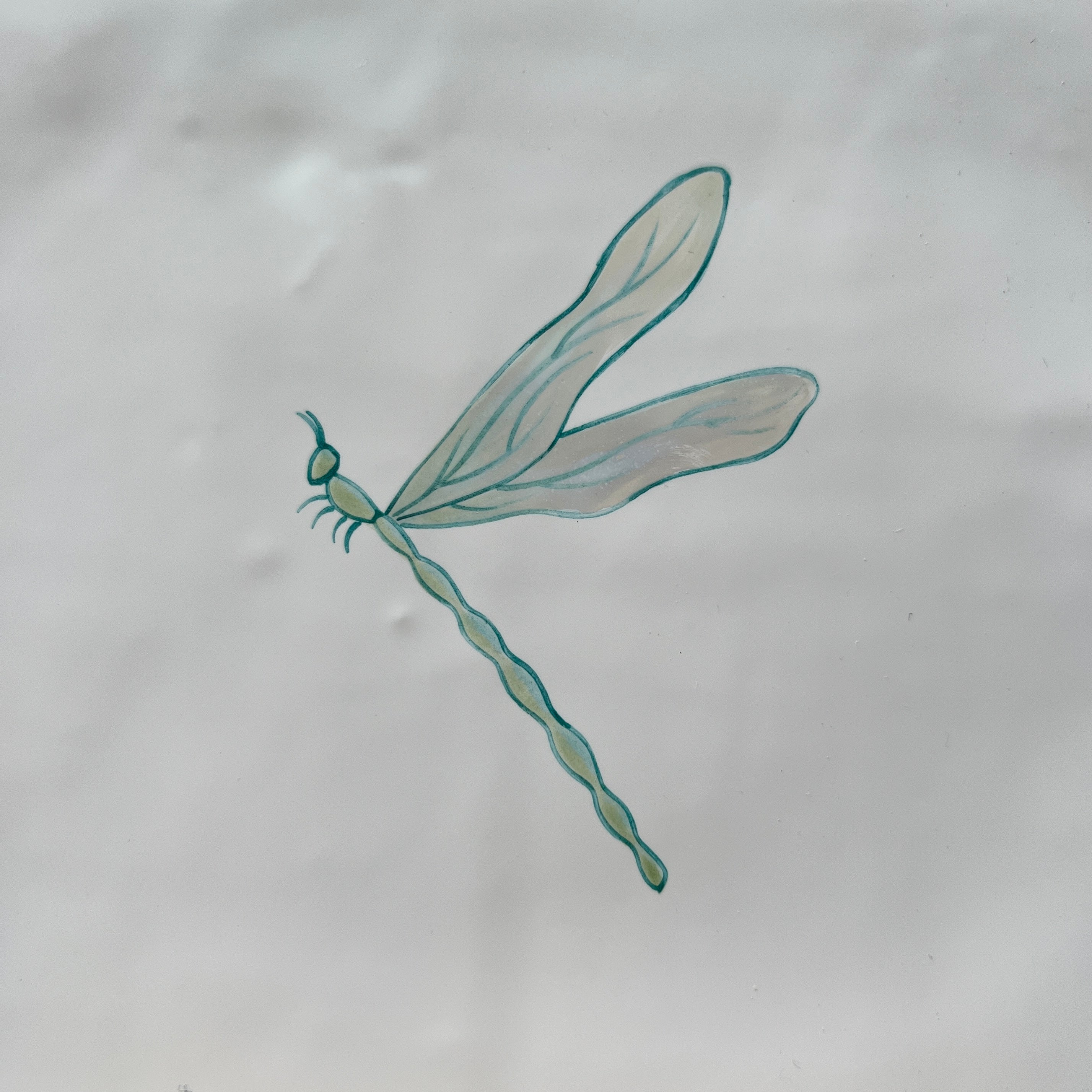 Seconds - Resting Dragonfly on Cornish (No Corners)