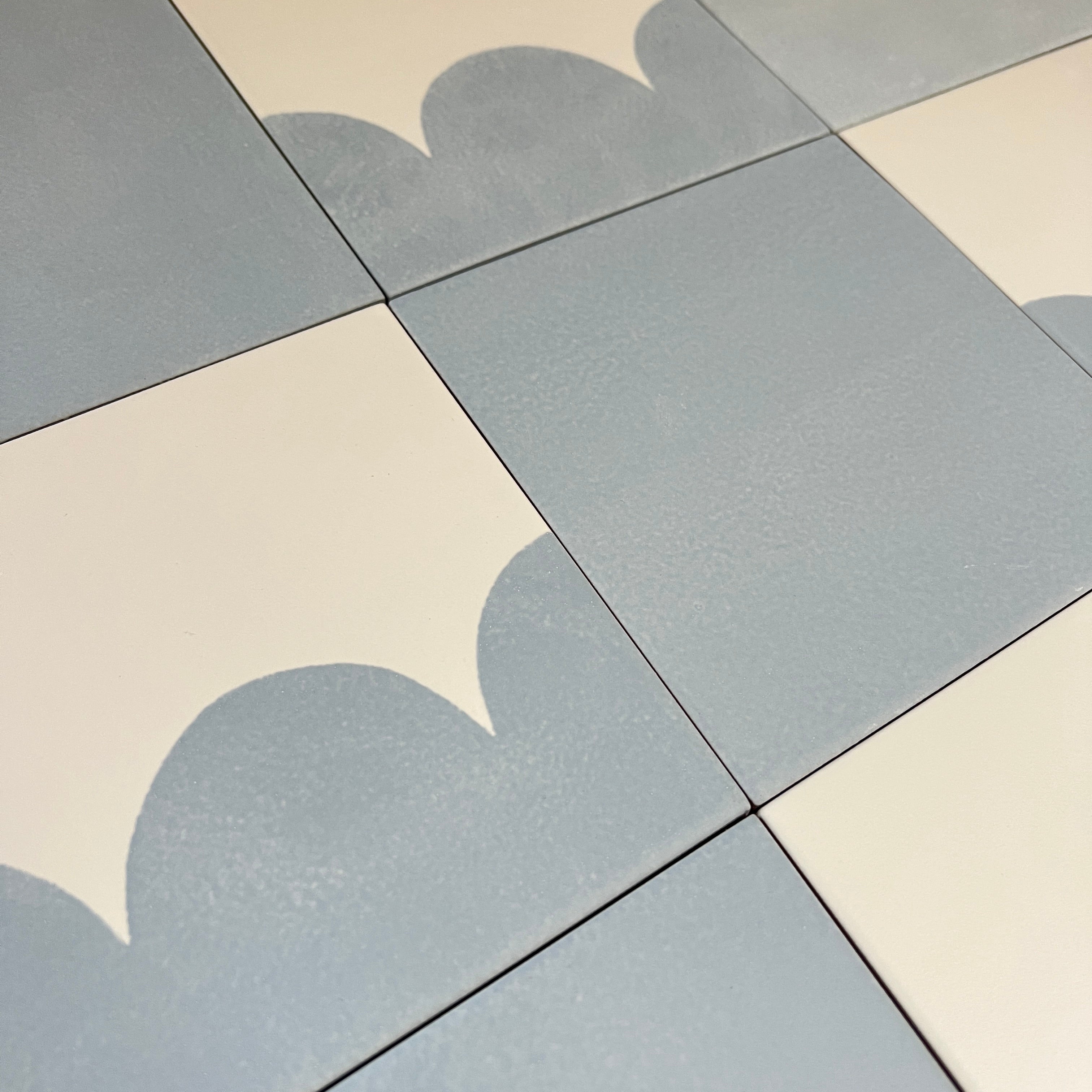 Seconds - Calico Scallop Floor Tile Mix in Speedwell (Matt Finish)