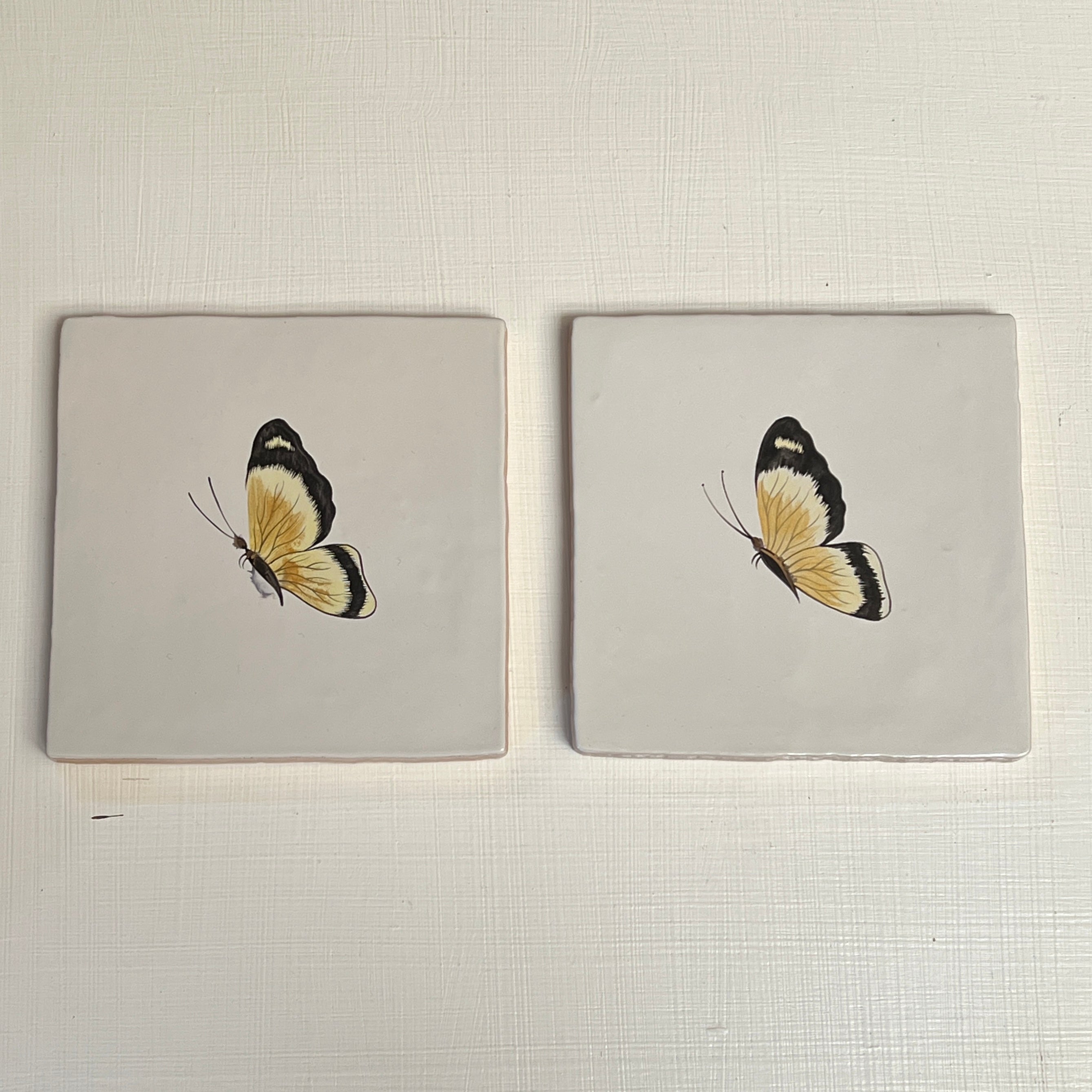 Seconds - Set of 2 Cloud Yellow Butterfly on English (Left)