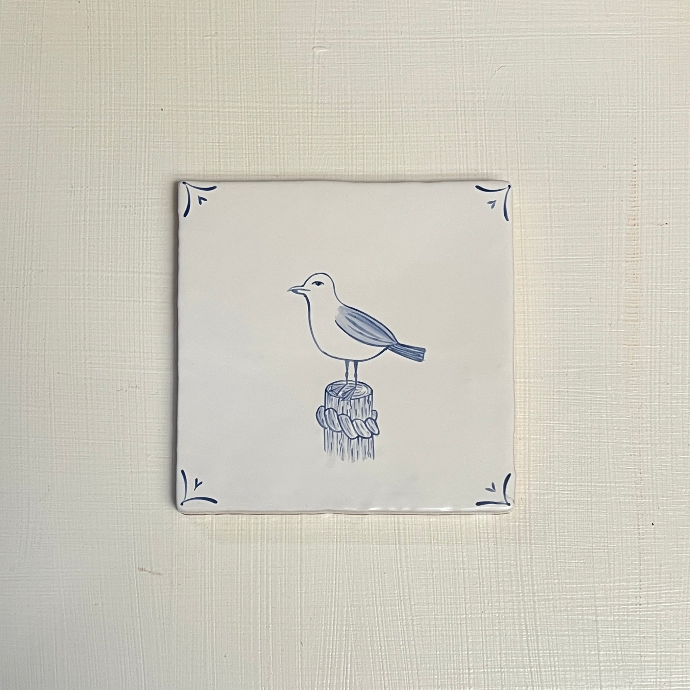 Seconds - Cornish Delft Seagull on Cornish
