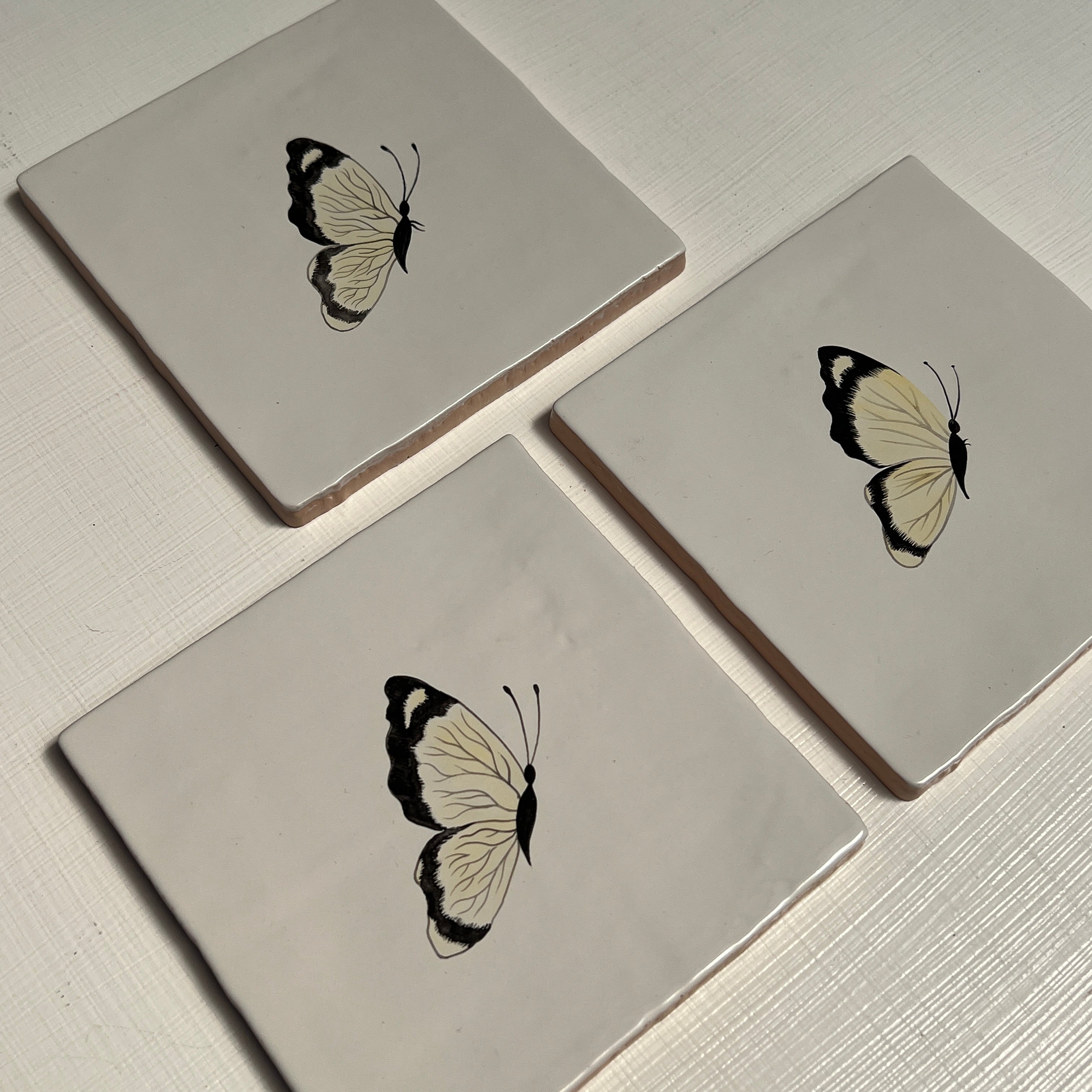 Seconds - Set of 3 Cloud Yellow Butterfly on English (Right)