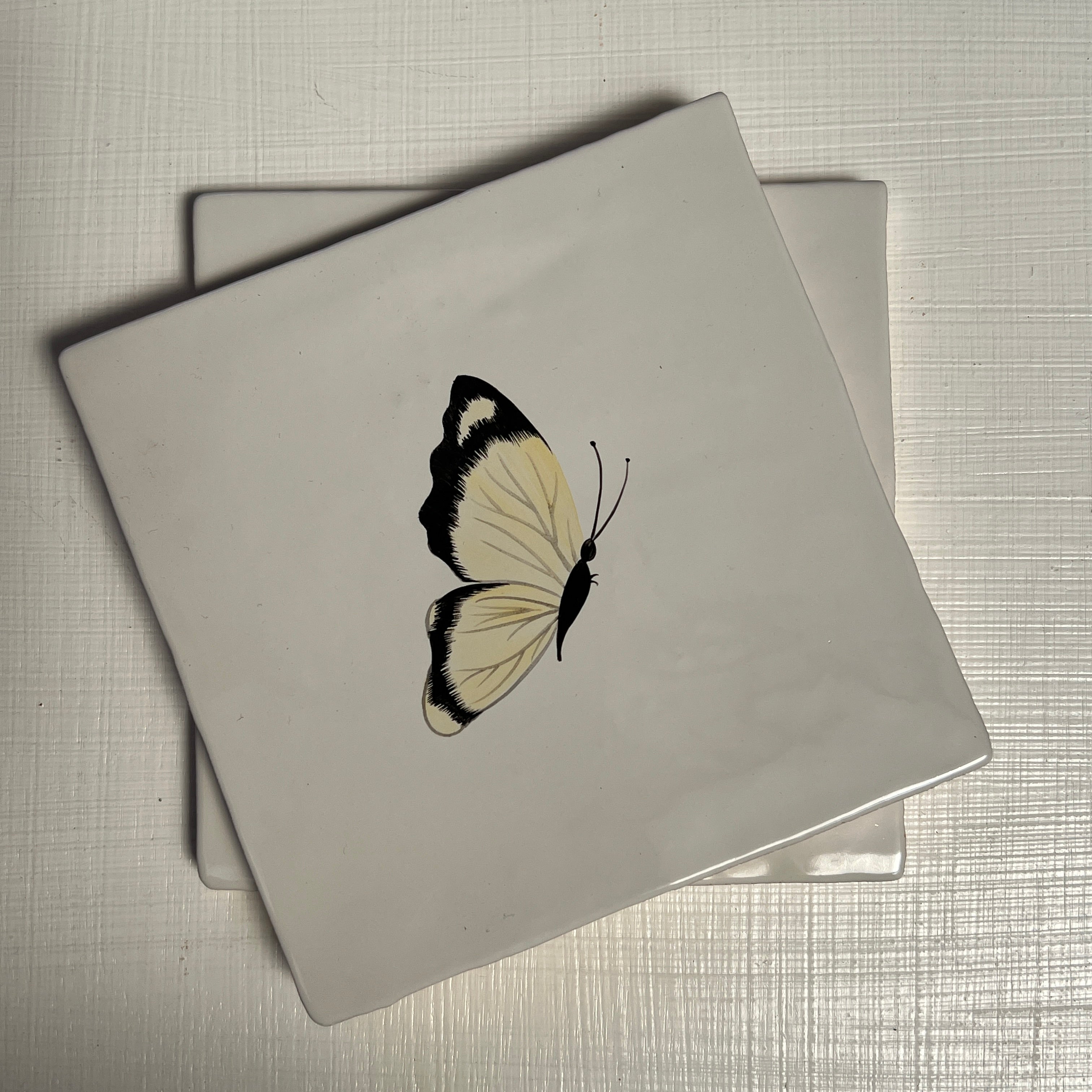 Seconds - Set of 3 Cloud Yellow Butterfly on English (Right)