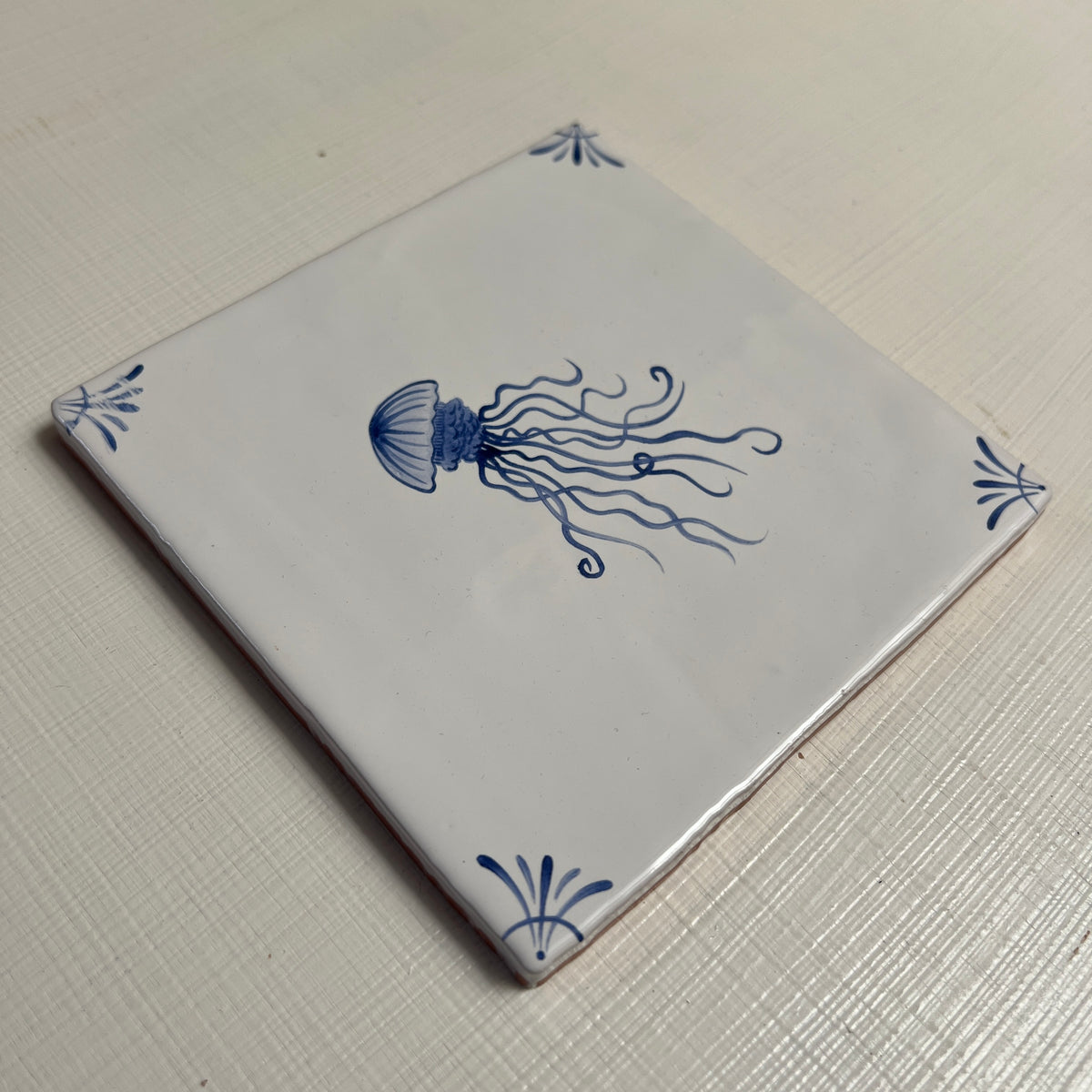 Seconds - Cornish Delft Jellyfish on Cornish