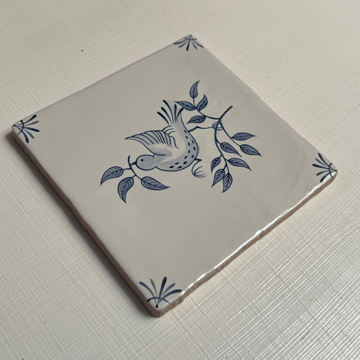 Seconds - English Delft Dove on English (Cornish Delft Corners)