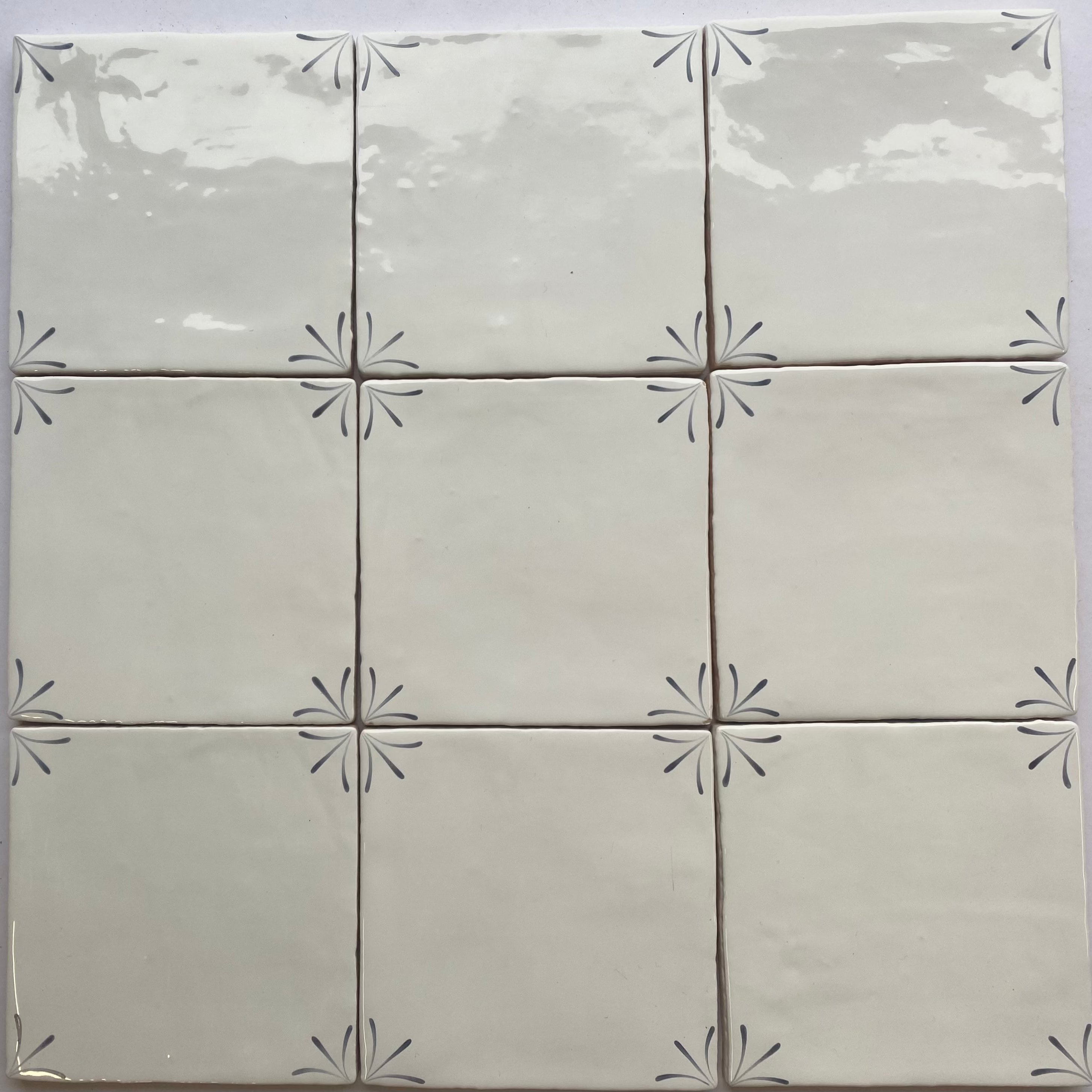 Seconds - Imprint Delft Corners, Charcoal on Cornish