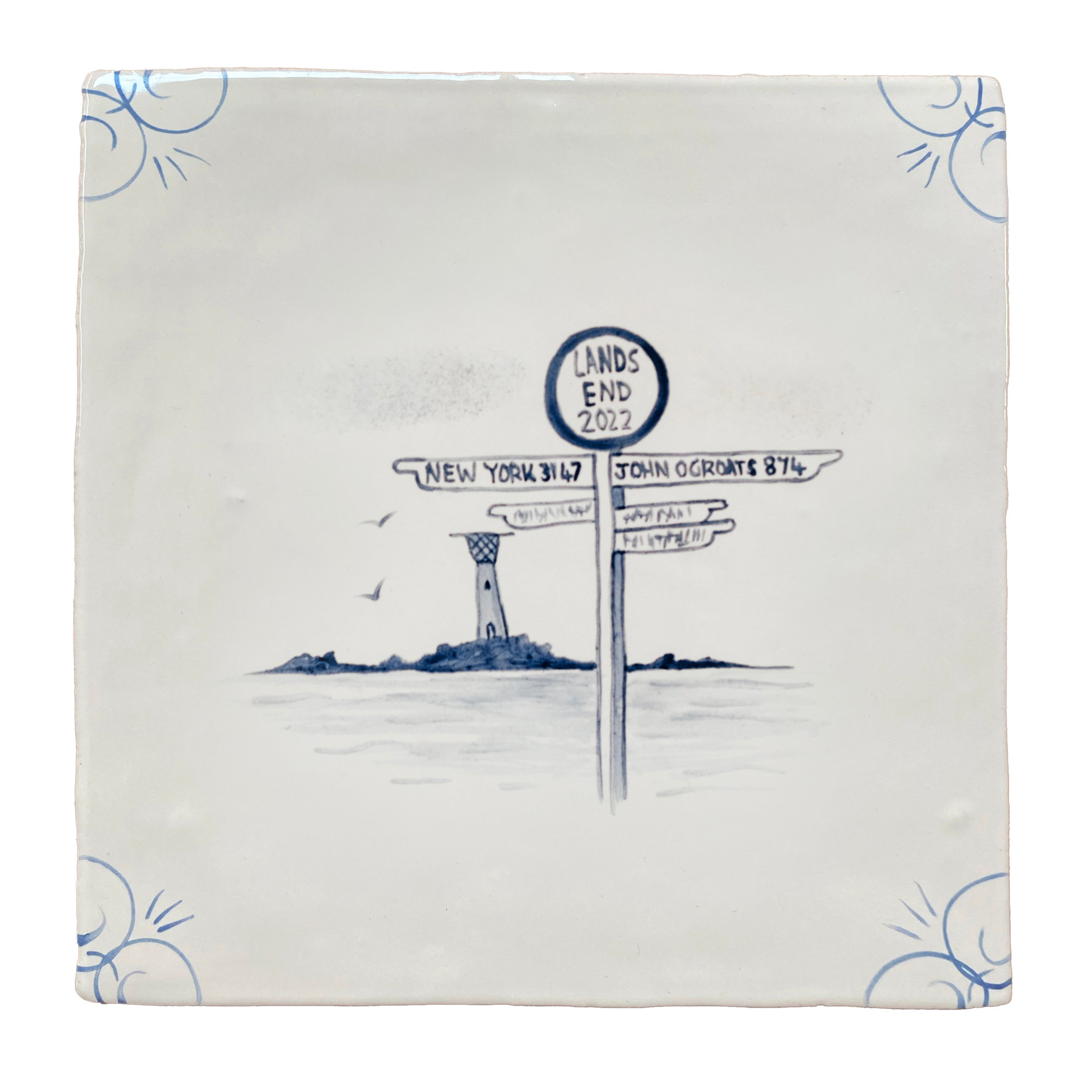 Cornish Delft Land's End