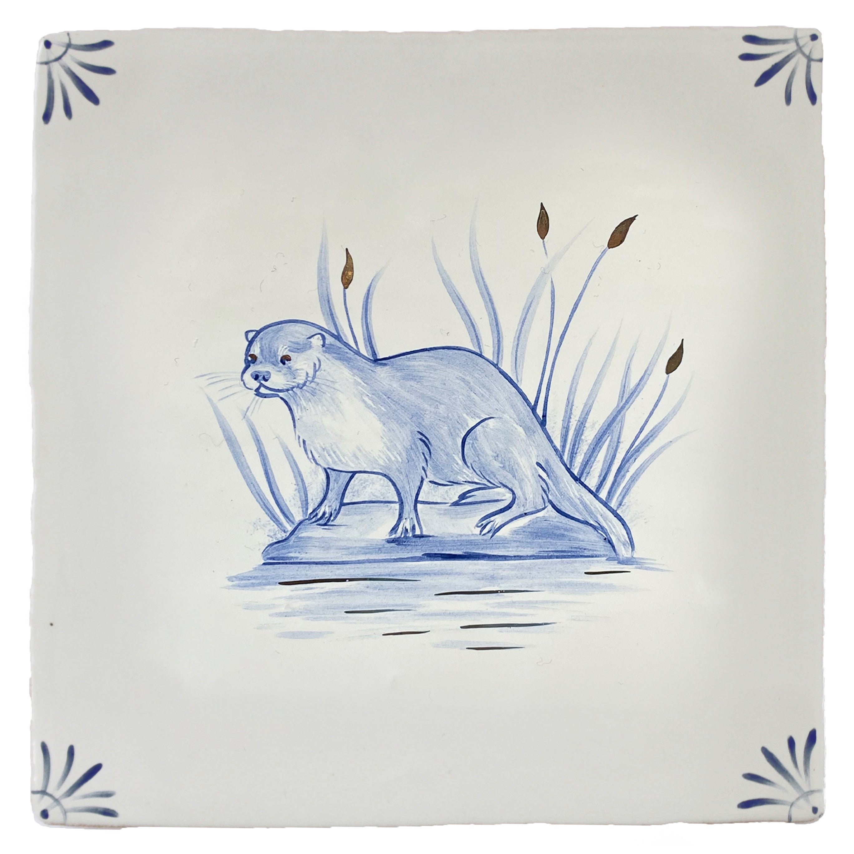 Wilderness Delft Otter on Land with Gold