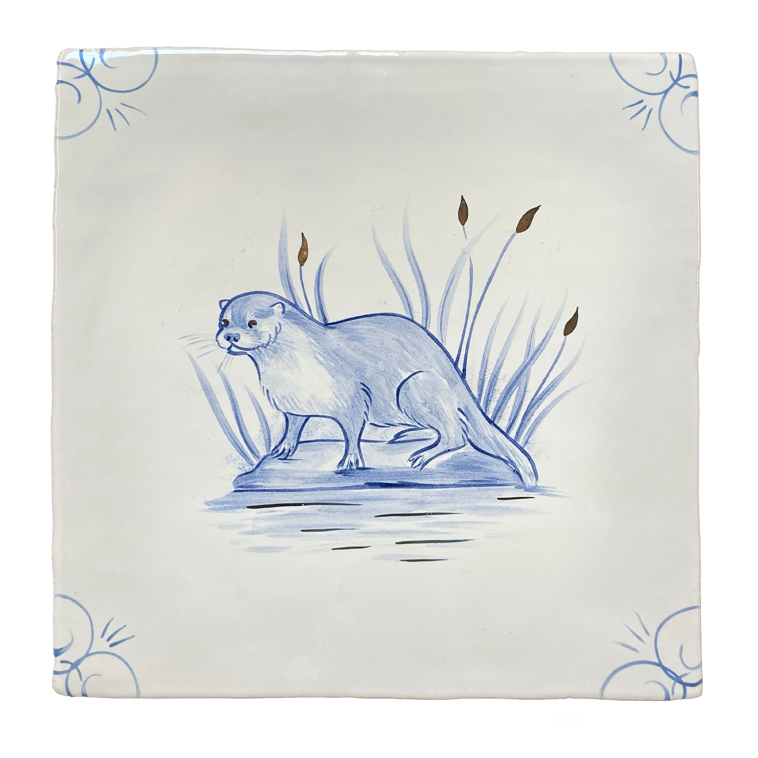 Wilderness Delft Otter on Land with Gold
