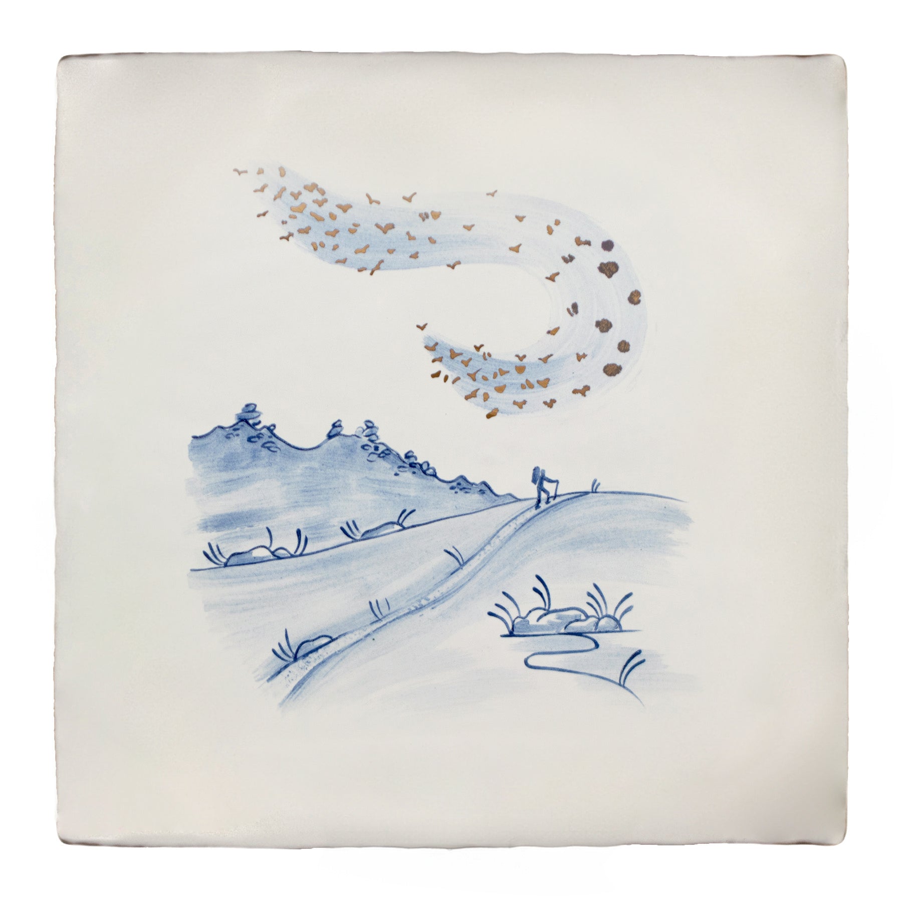 Wilderness Delft Murmurations with Gold