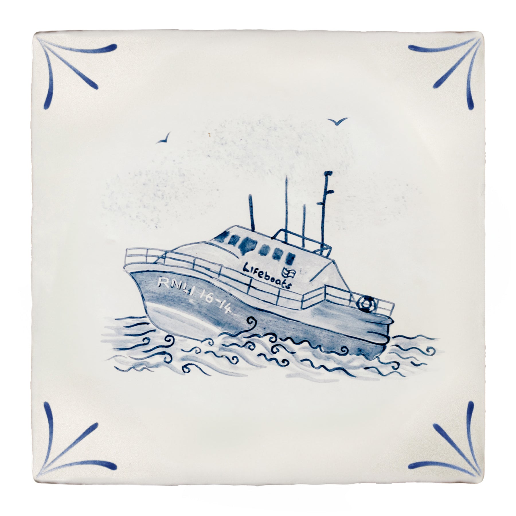 Cornish Delft Sennen Lifeboat