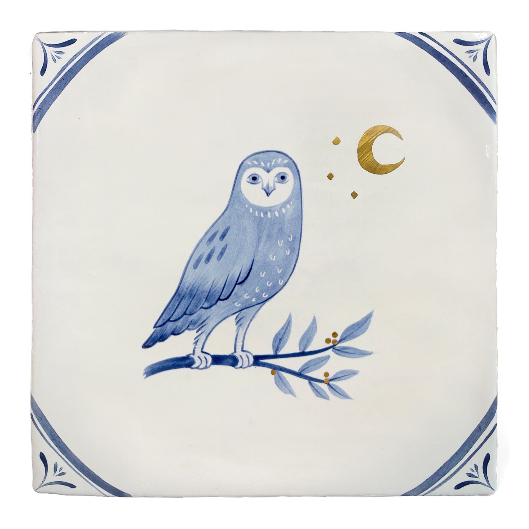 Wilderness Delft Owl with Gold