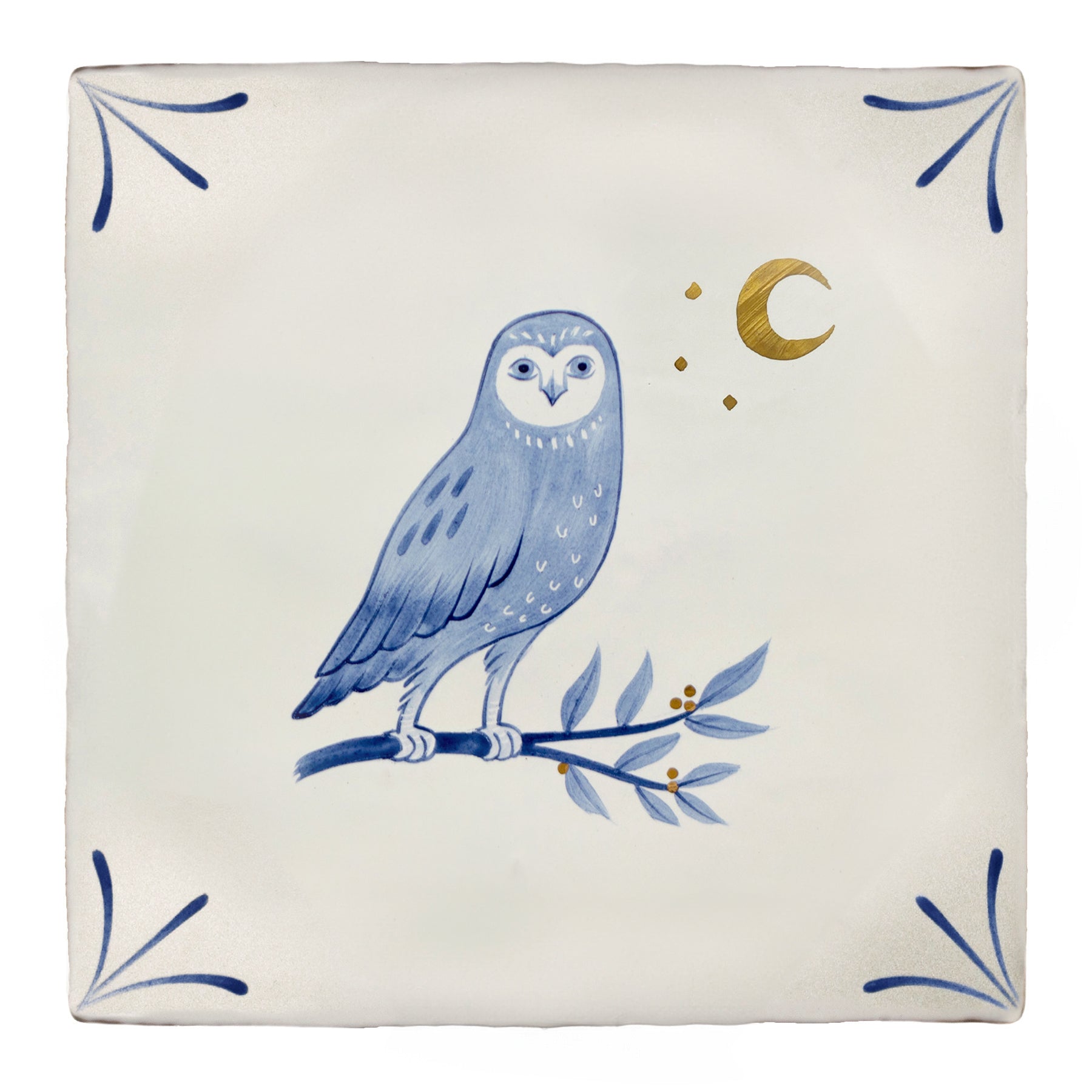 Wilderness Delft Owl with Gold