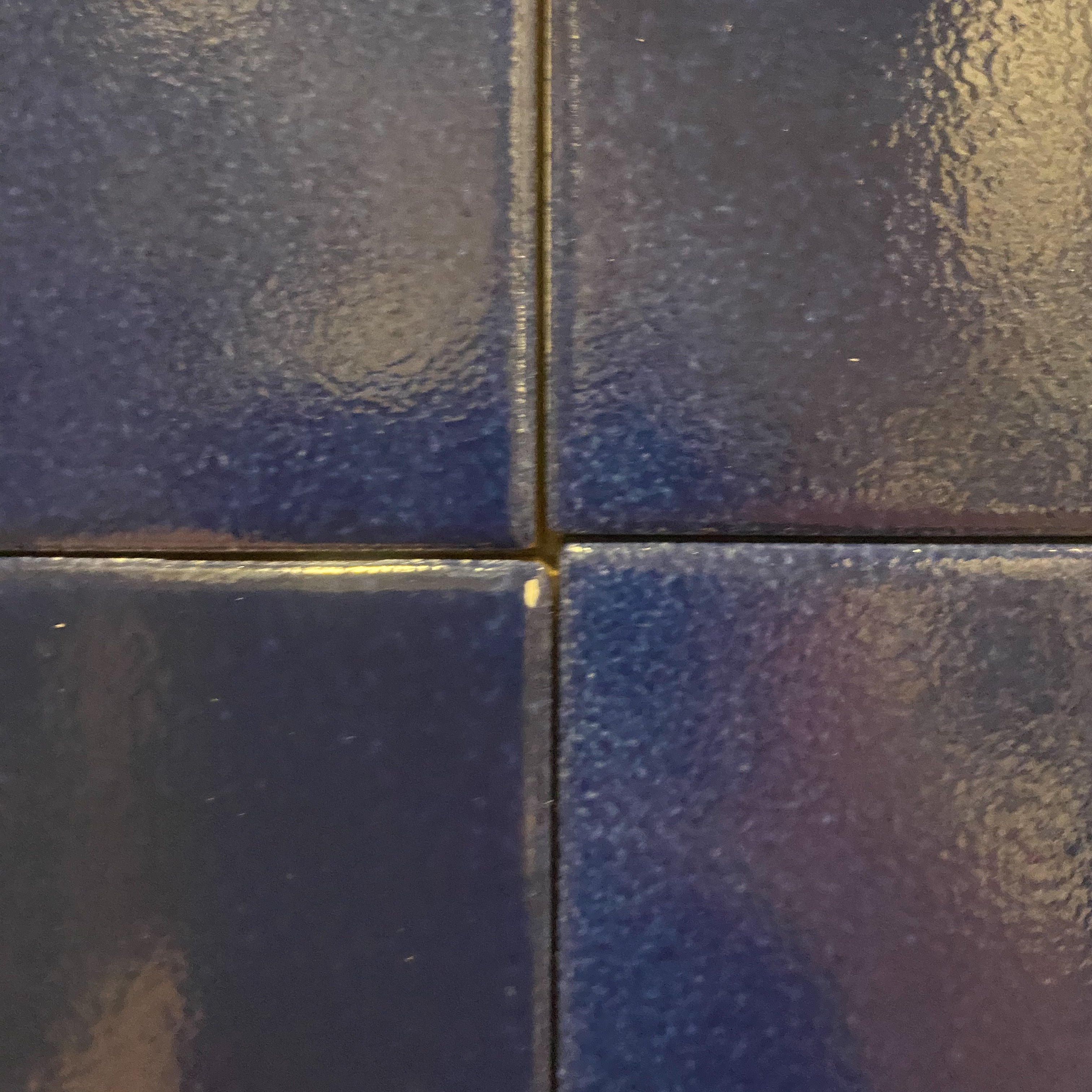 Seconds - Calico Floor Tile in Navy (Gloss finish)