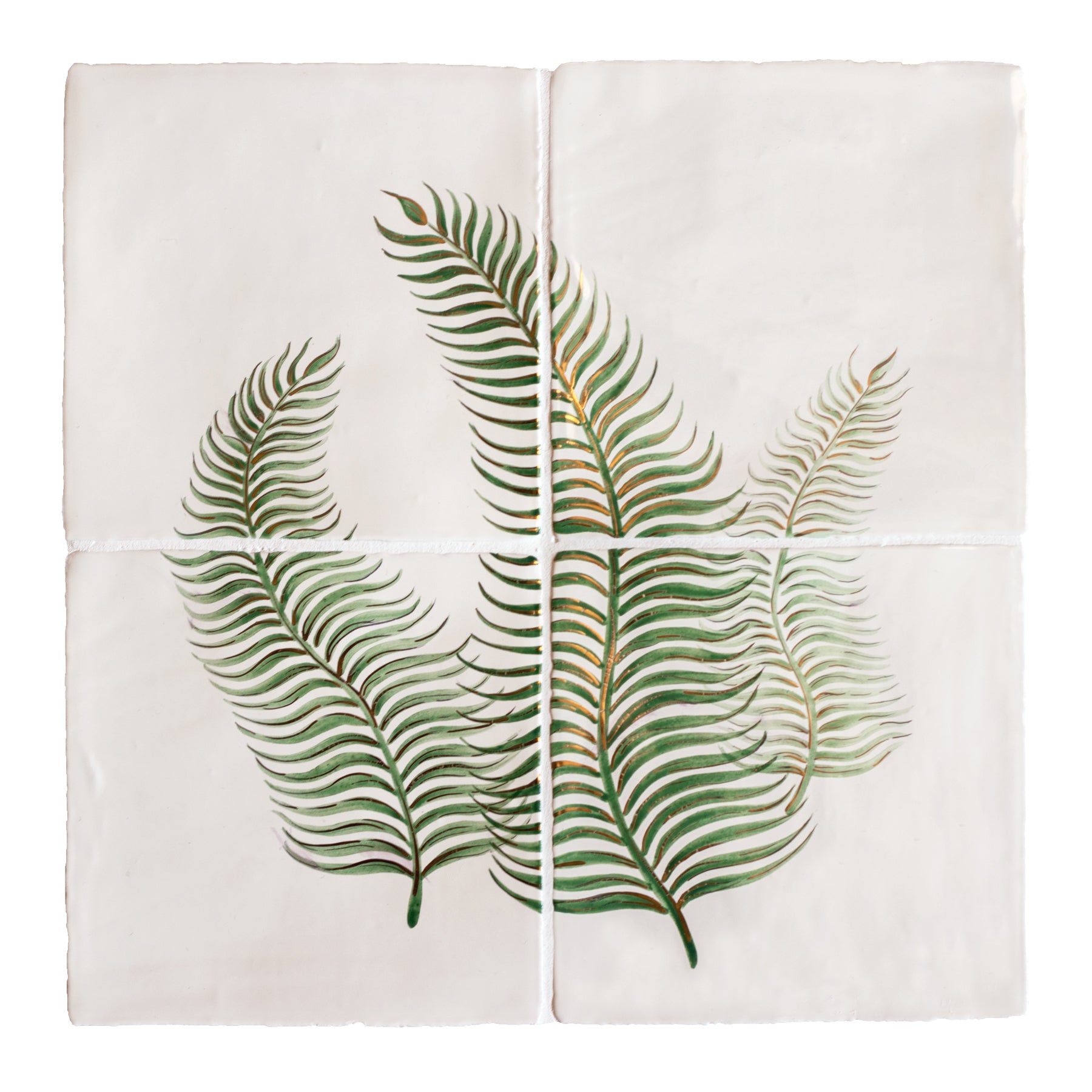 Glasshouse Boston Fern 4 Tile Panel