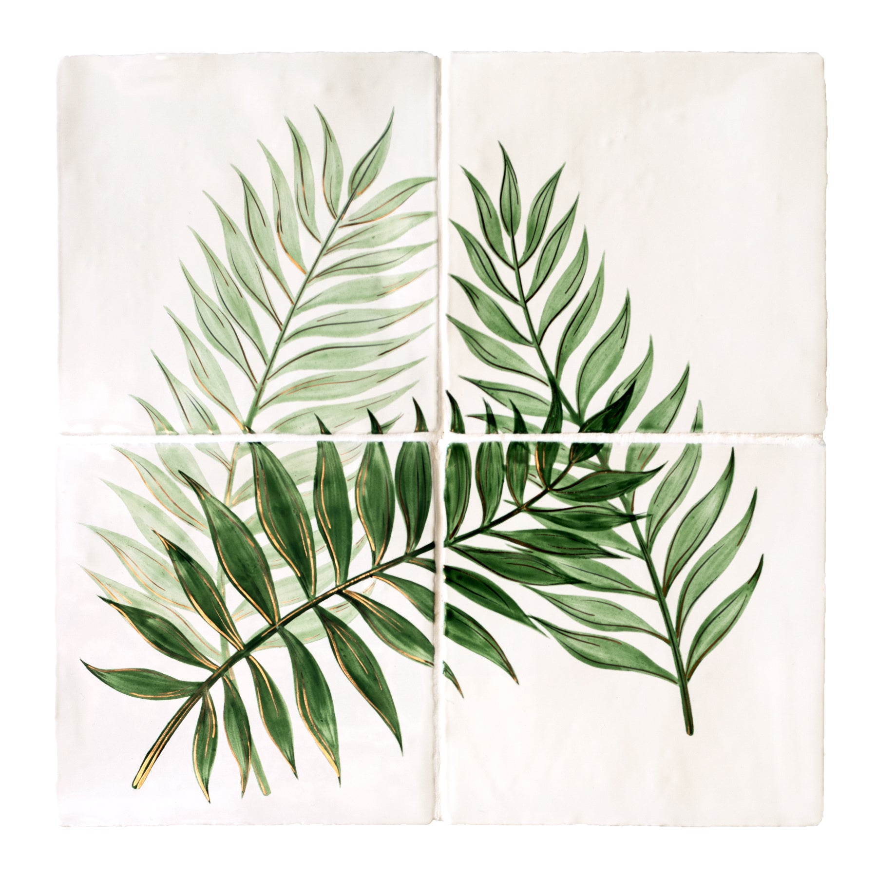 Glasshouse Parlour Palm 4 Tile Panel