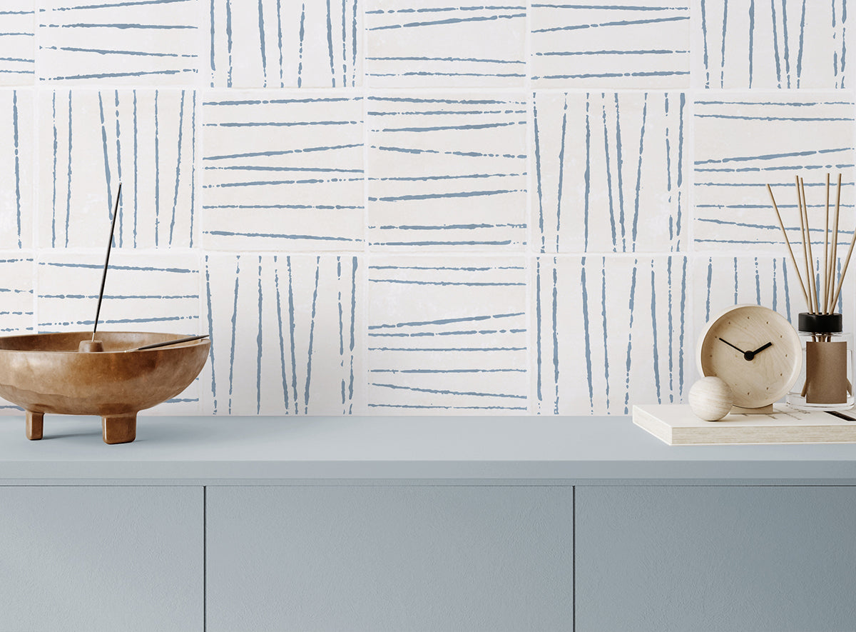  Birch hand produced tiles in a kitchen