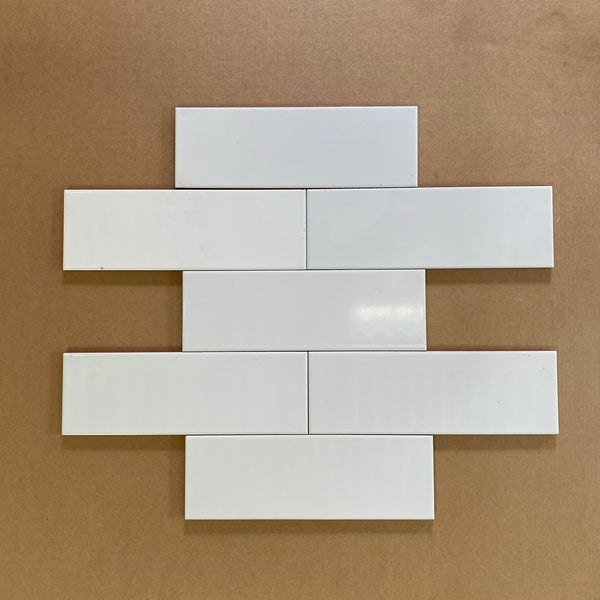 End of Line - Plain White Brick Tiles