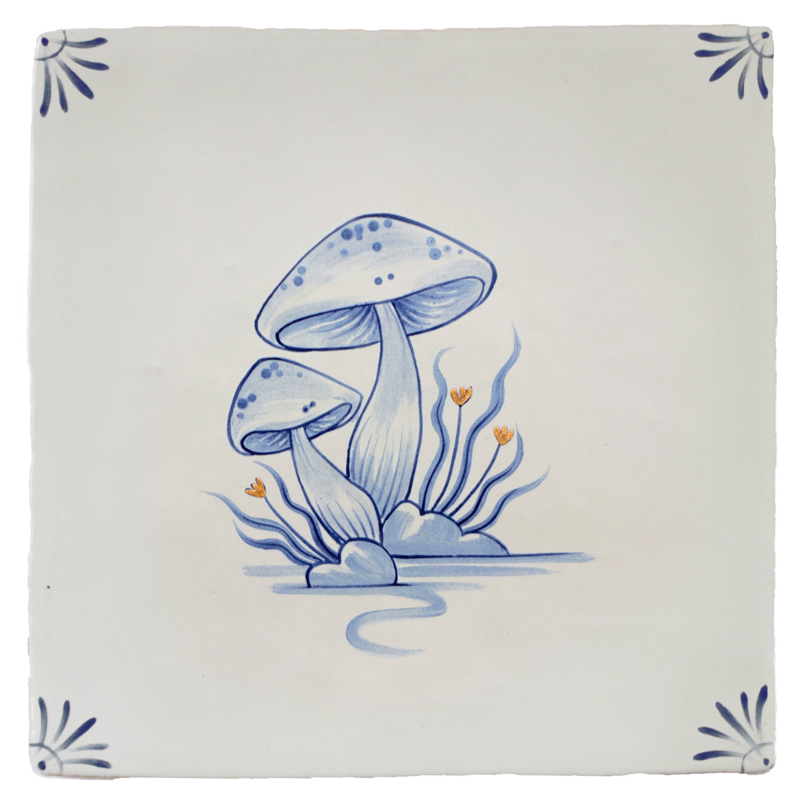 Wilderness Delft Wild Mushroom with Gold
