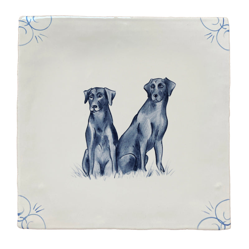 Cotswold Delft Black Labradors