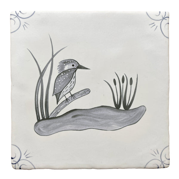 Traditional English Delft Kingfisher