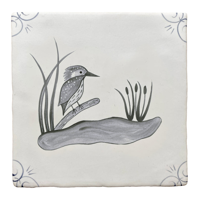 Traditional English Delft Kingfisher