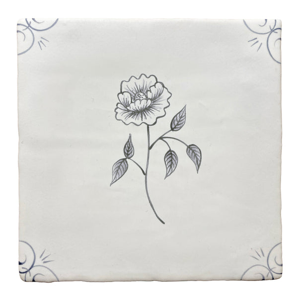 Traditional English Delft Peony