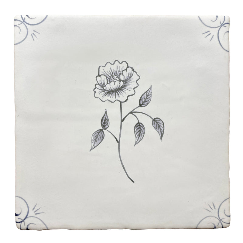 Traditional English Delft Peony