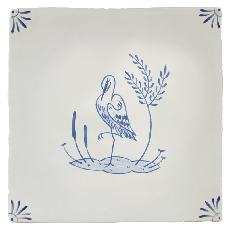 River Bird Egret Delft (left)