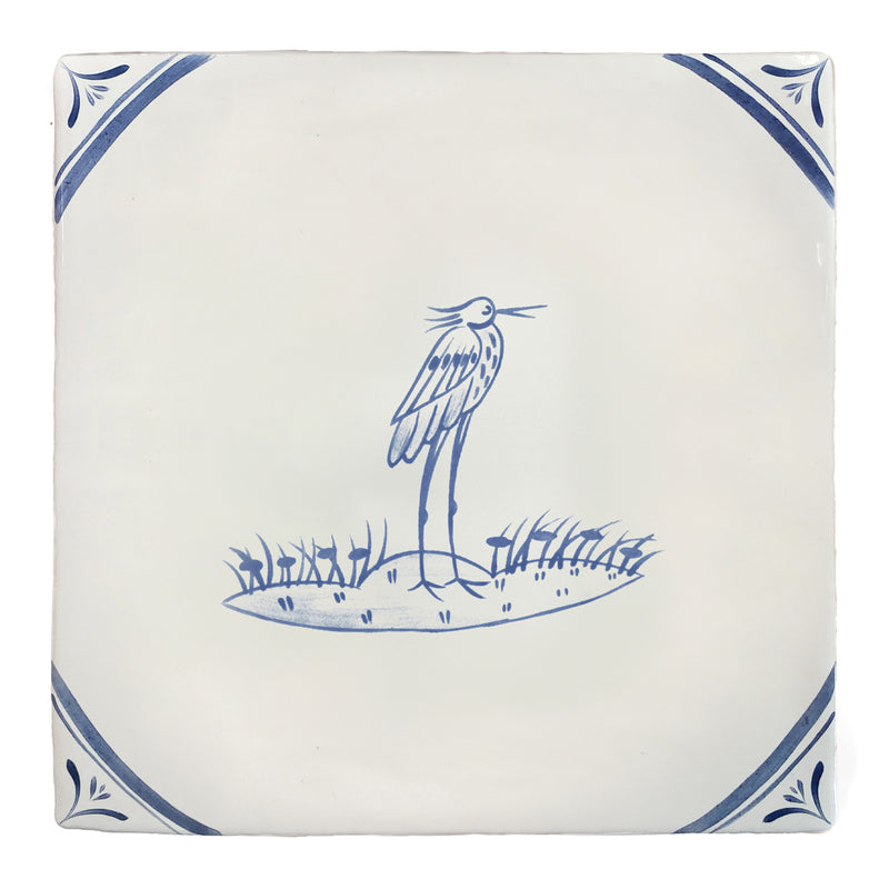 River Bird Egret Delft (right)