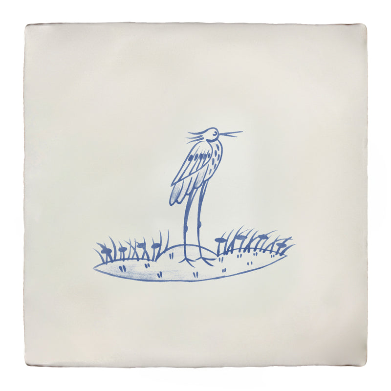 River Bird Egret Delft (right)