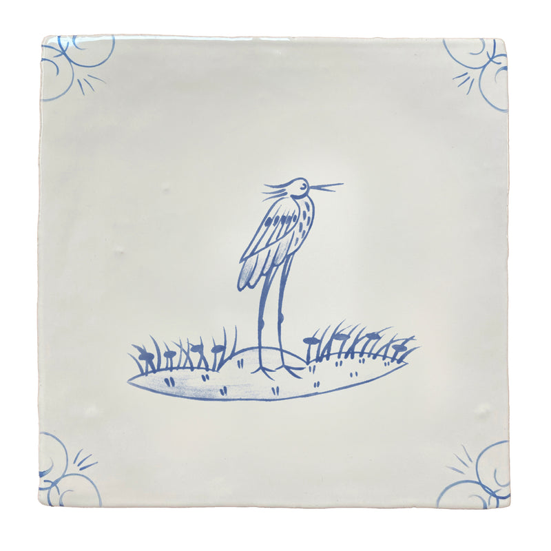 River Bird Egret Delft (right)