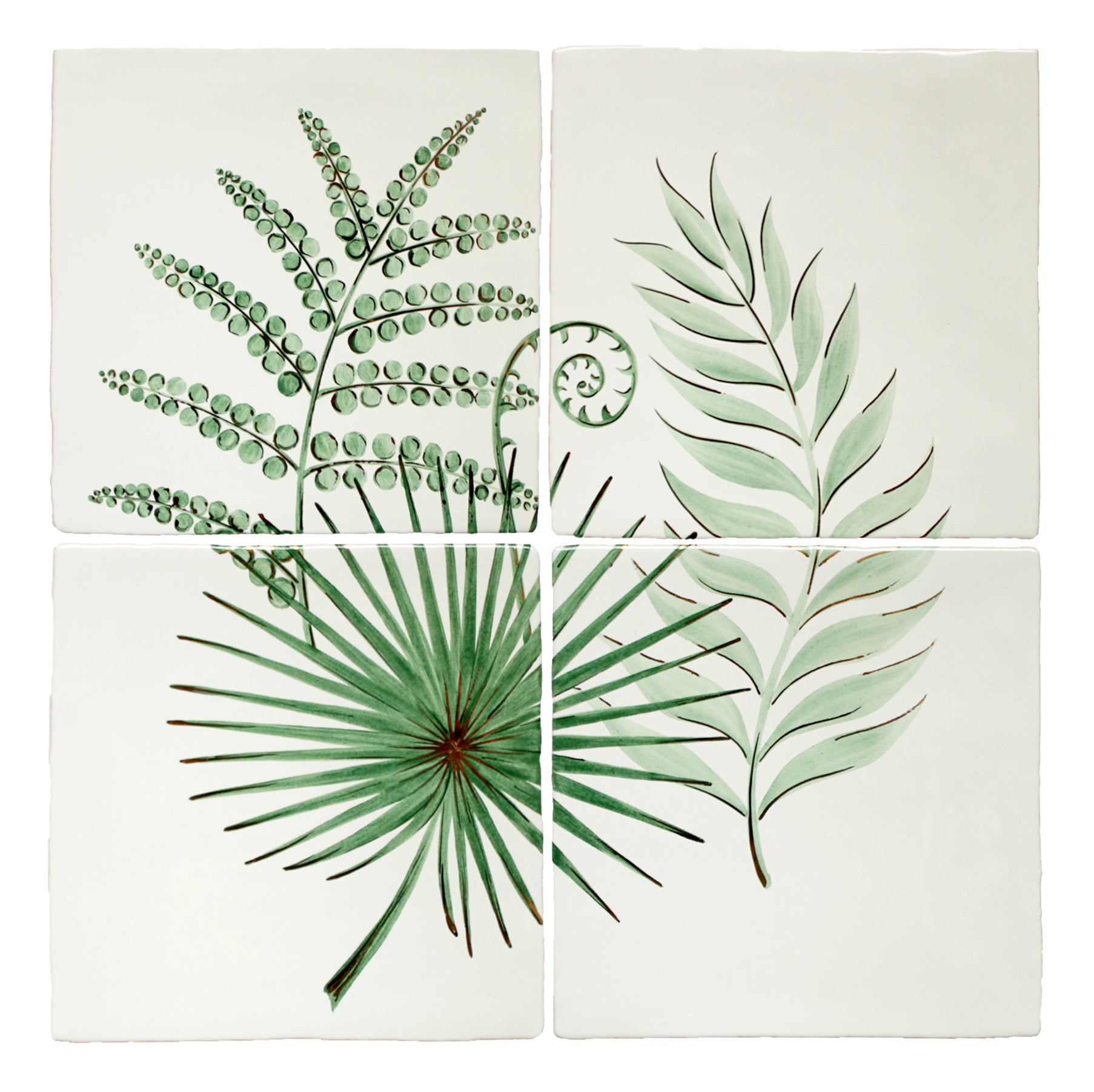 Glasshouse Cinnamon, Fan and Parlour 4 Tile Mural