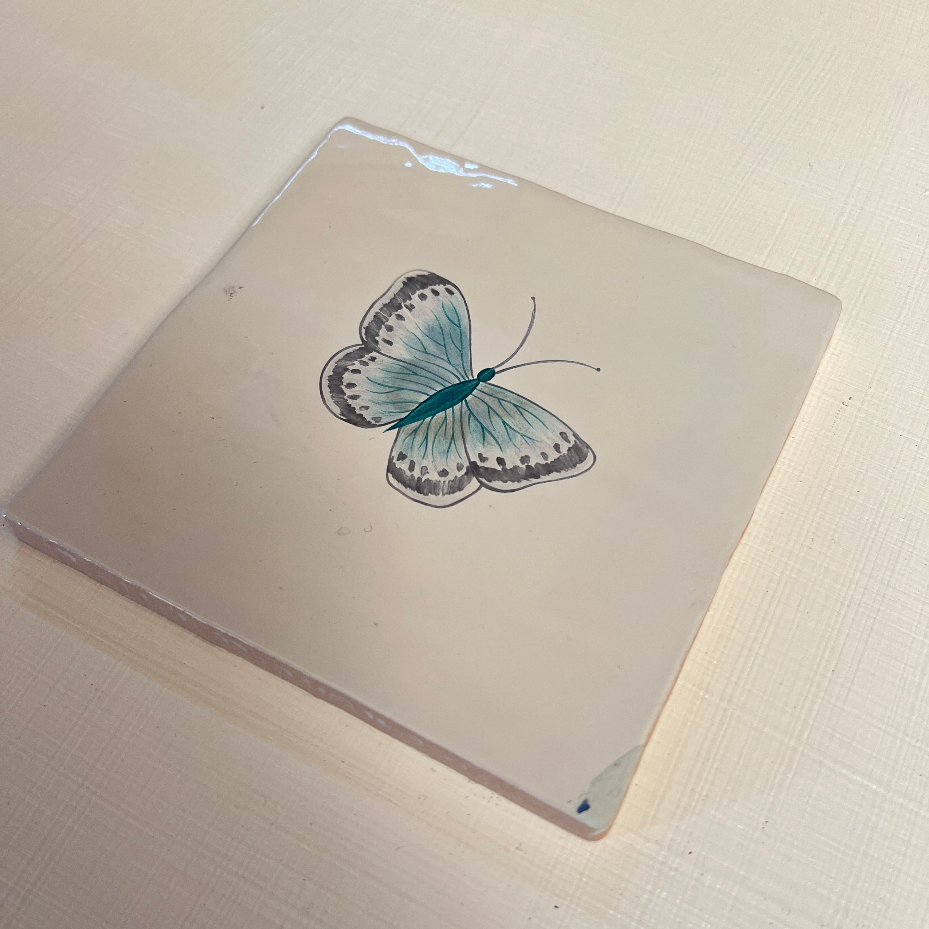 Seconds - Garden Insect Chalk Blue Butterfly on English (Right)