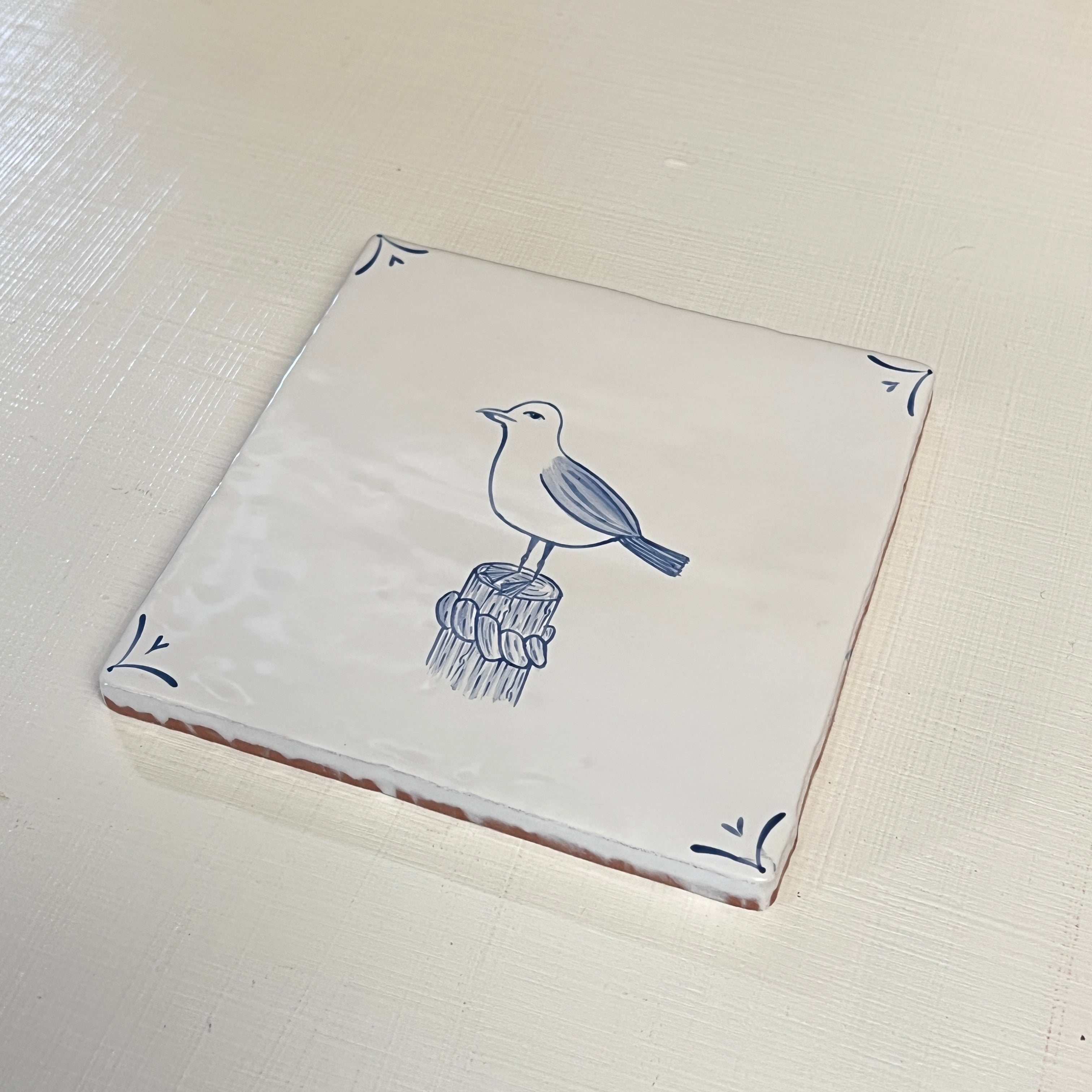 Seconds - Cornish Delft Seagull on Cornish