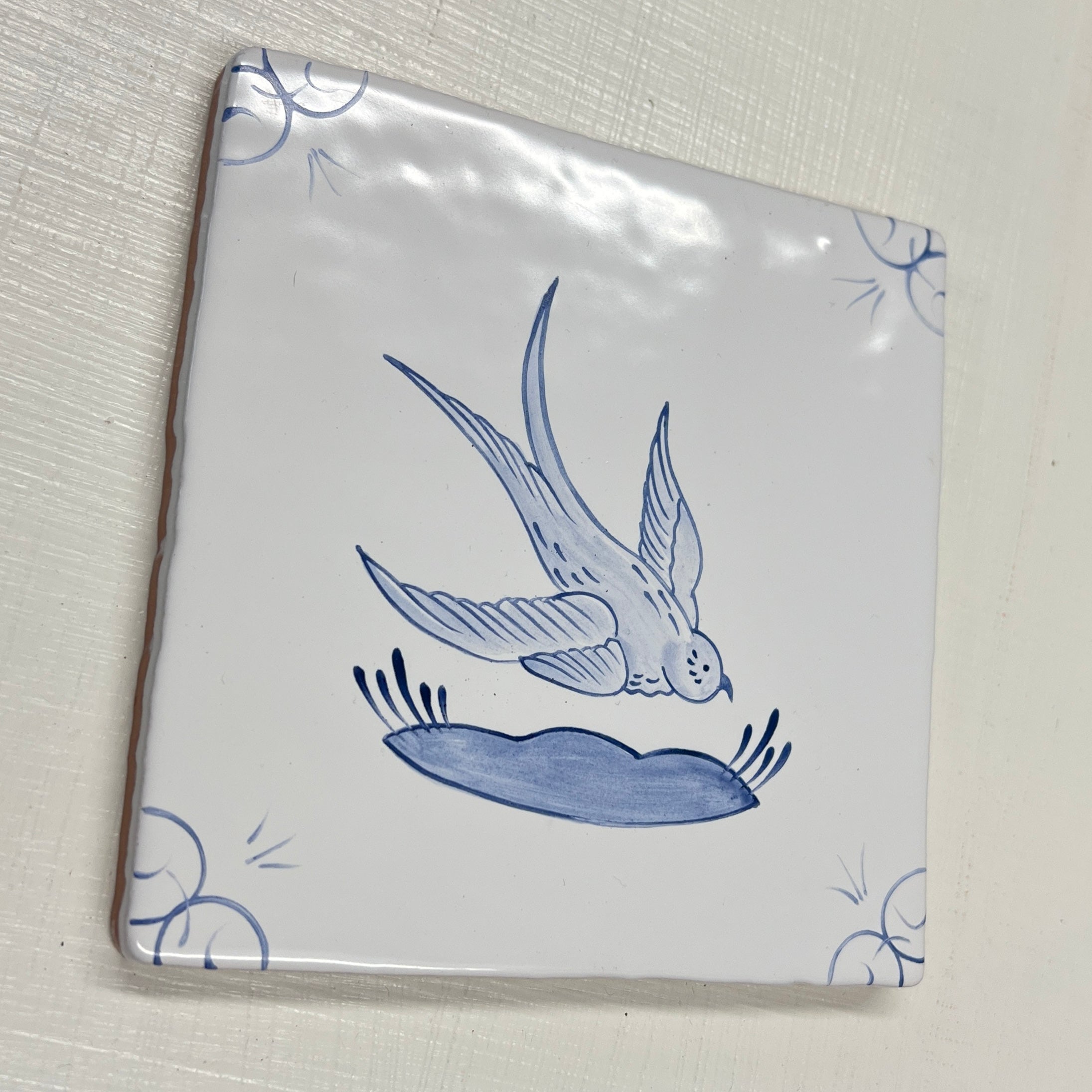 Seconds - English Delft Swallow on Cornish