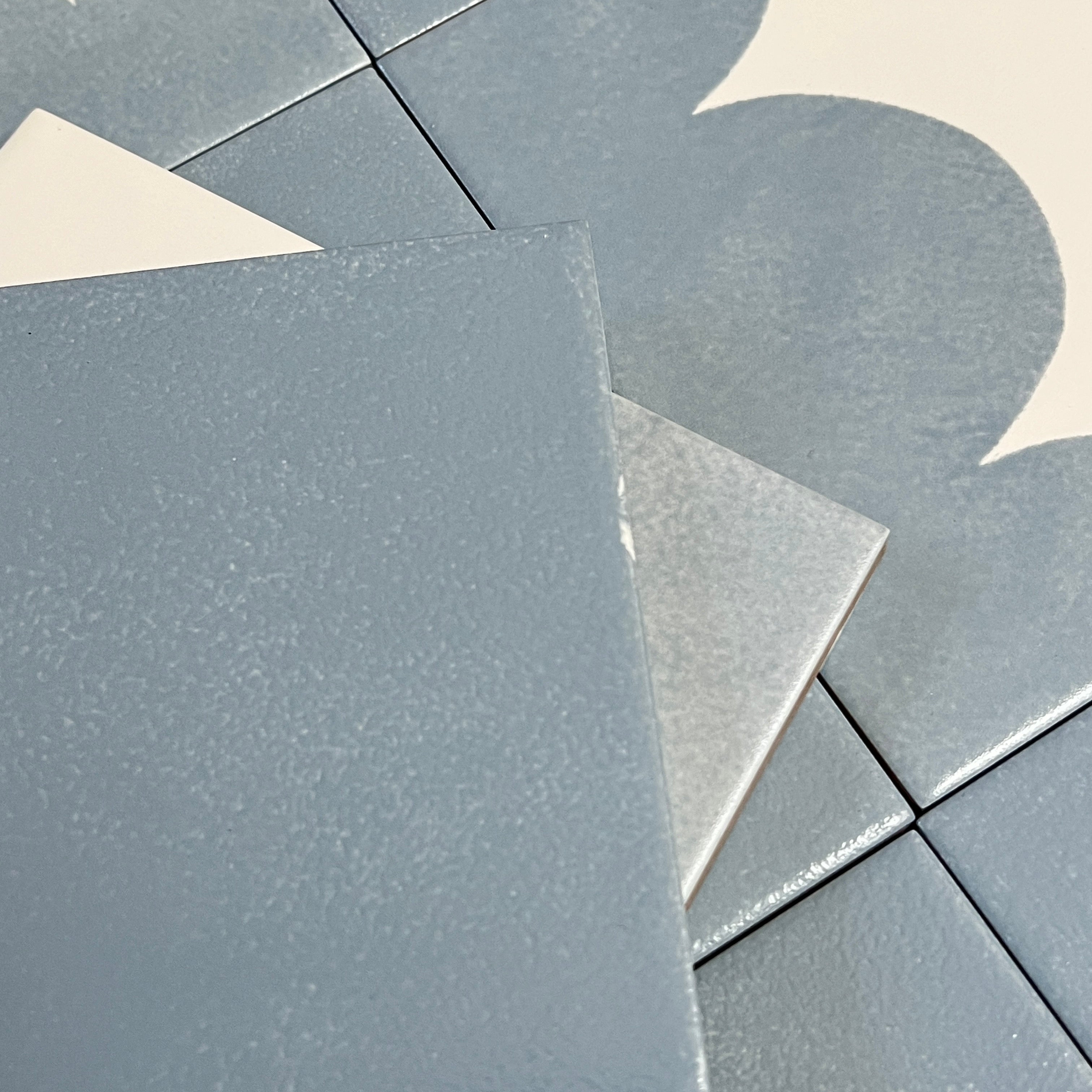 Seconds - Calico Scallop Floor Tile Mix in Speedwell (Gloss)