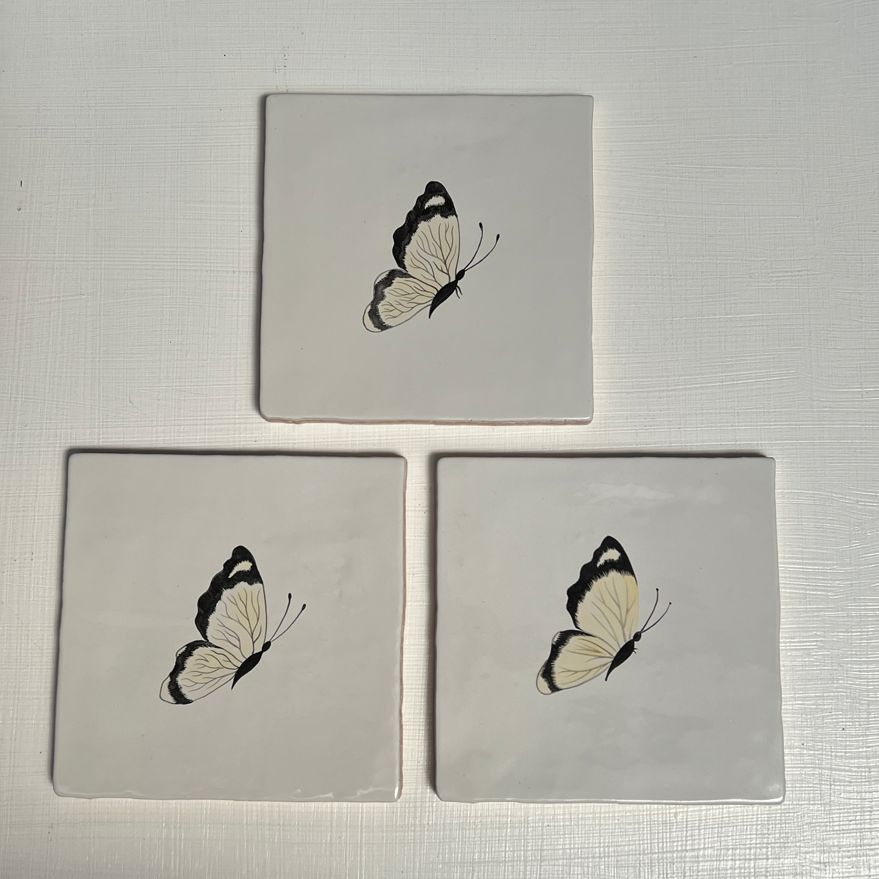 Seconds - Set of 3 Cloud Yellow Butterfly on English (Right)