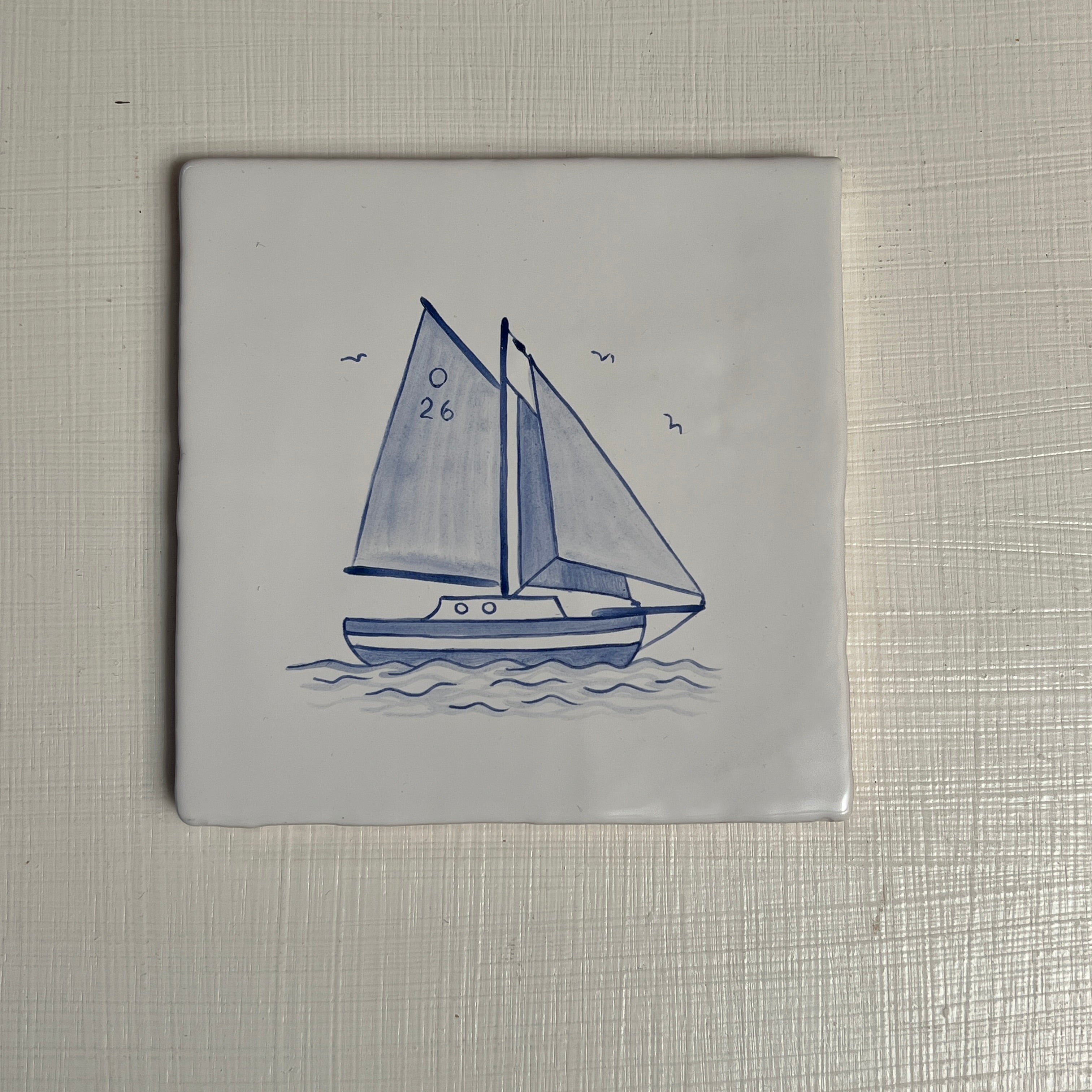 Seconds - Cornish Delft Crabber on Cornish (No Corners)
