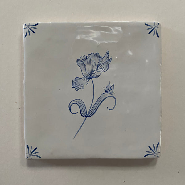 Seconds - Flora Delft Tulip on Cornish