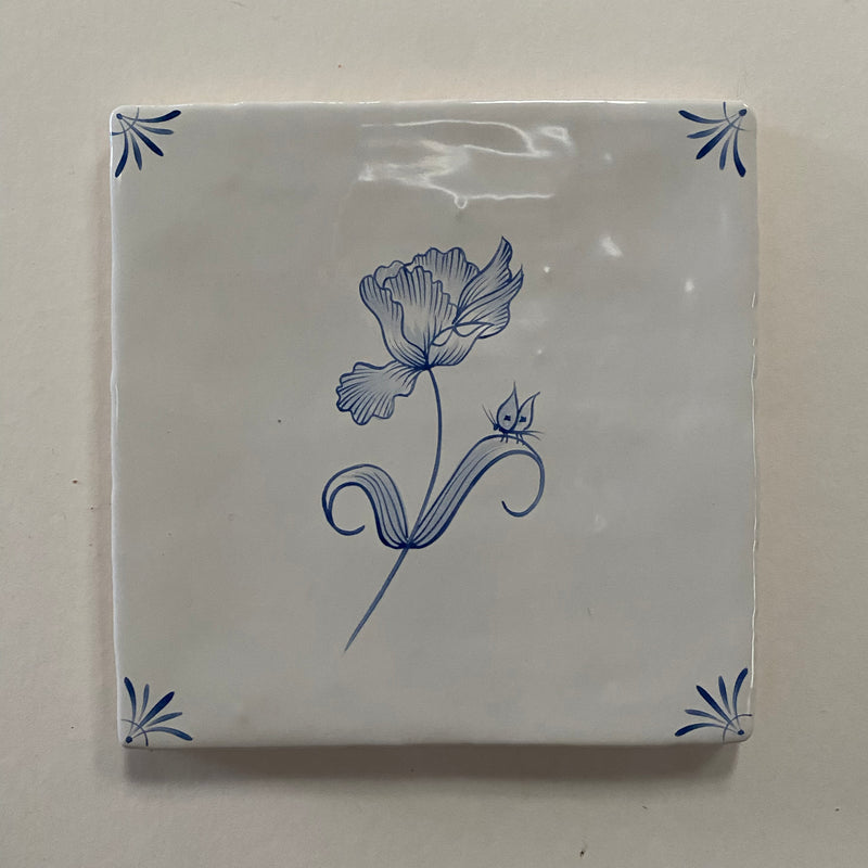 Seconds - Flora Delft Tulip on Cornish