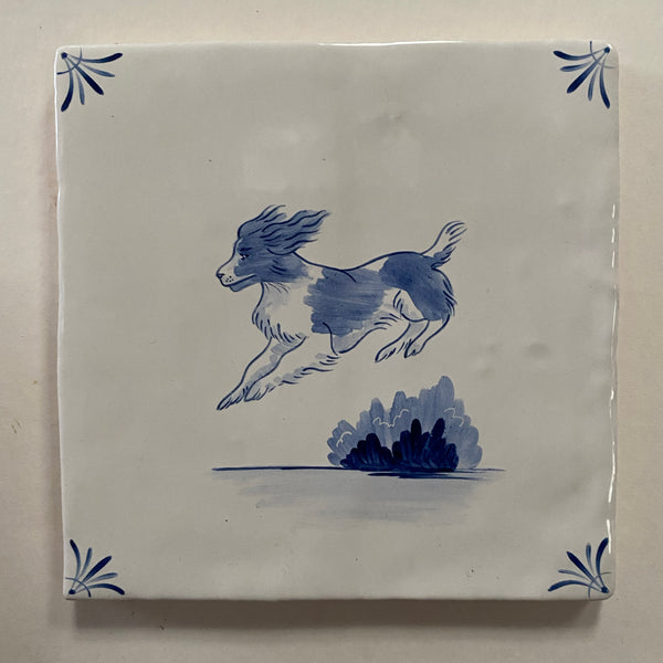 Seconds - Cotswold Delft Jumping Spaniel on Cornish