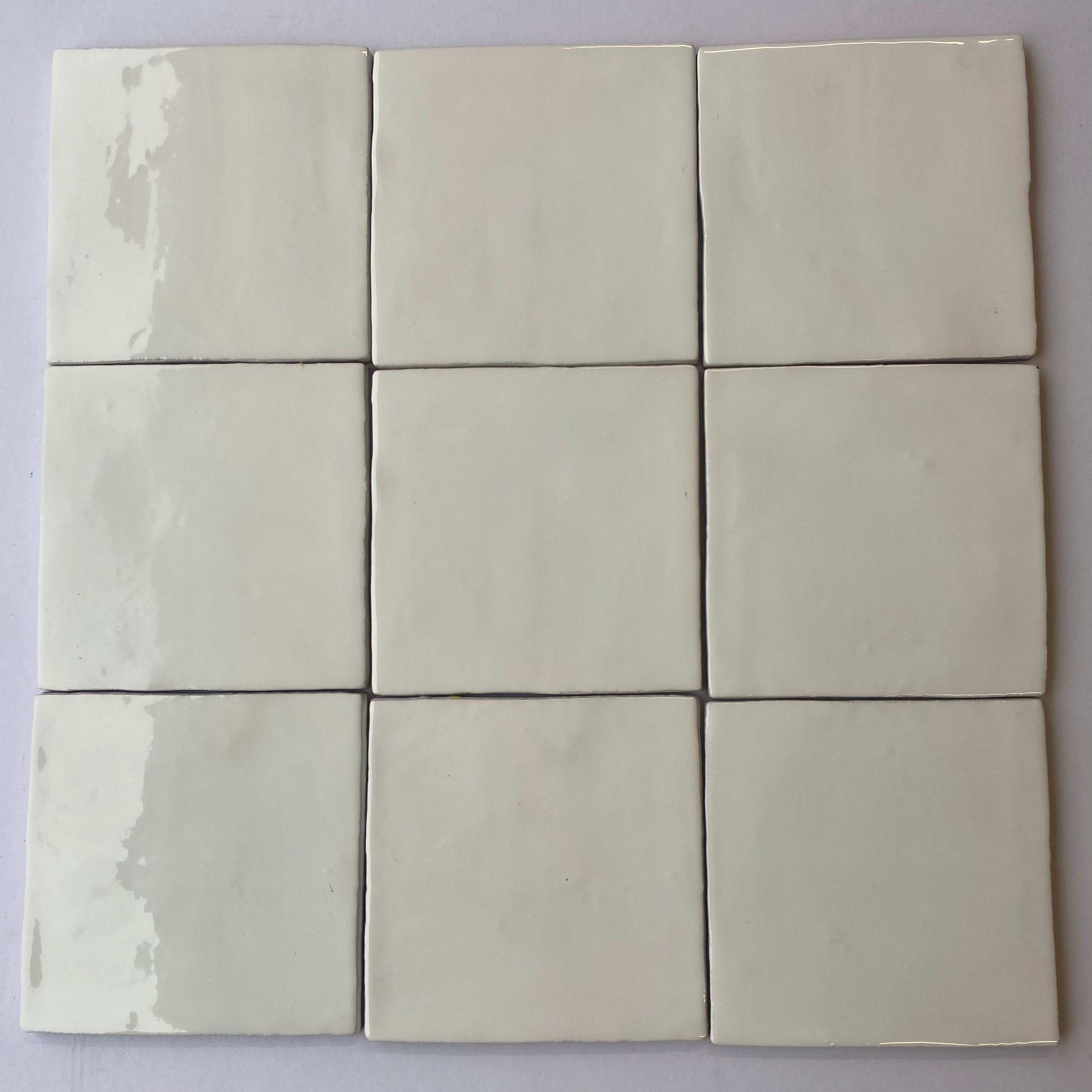 Seconds - Cornish White 15 x 15cm Plain Tiles