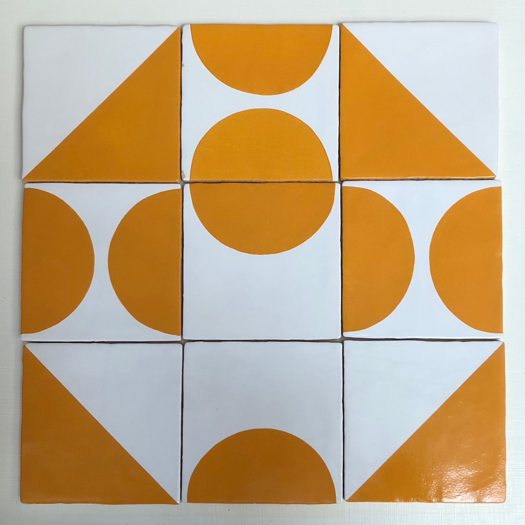 Seconds - Geometric Mix English Mustard on Cornish