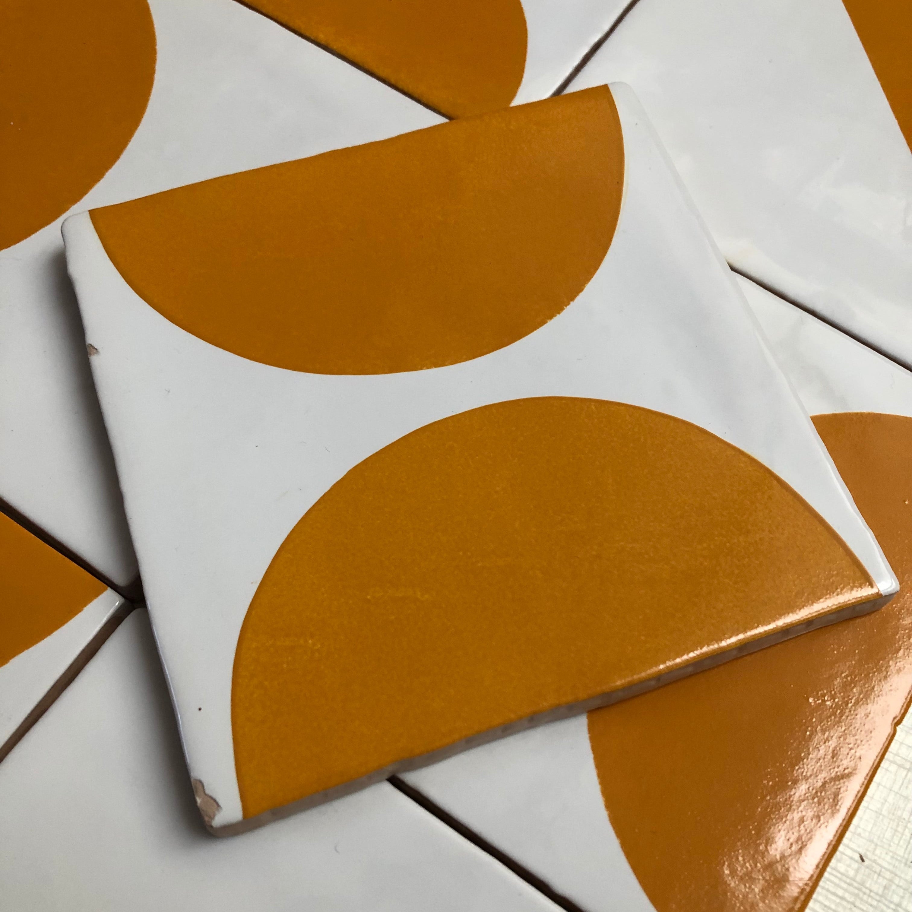Seconds - Geometric Mix English Mustard on Cornish