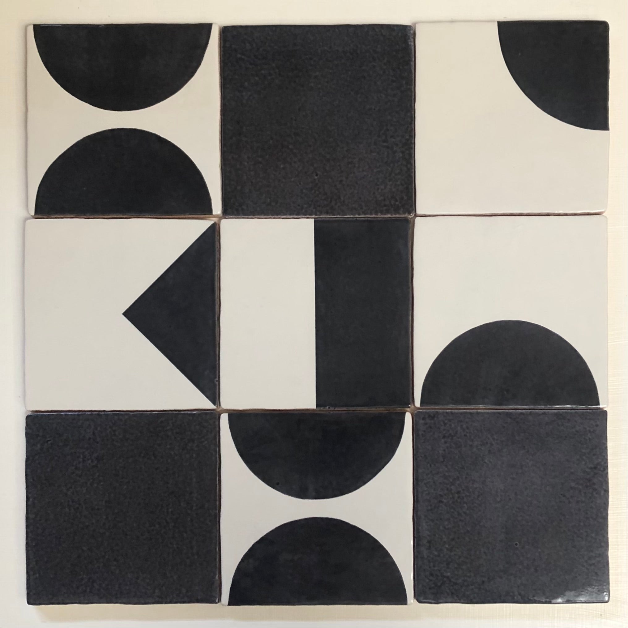 Seconds - Geometric Mix Charcoal On English