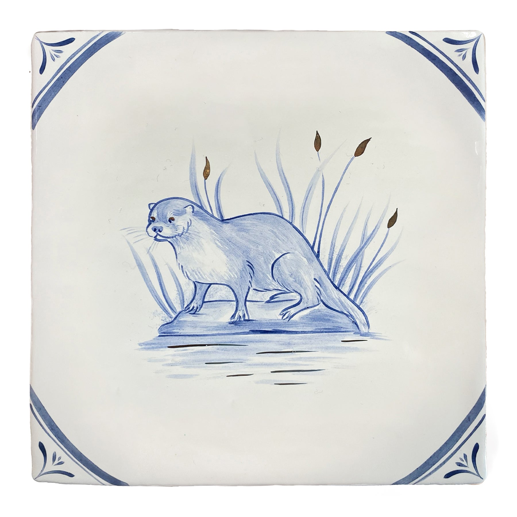 Wilderness Delft Otter on Land with Gold