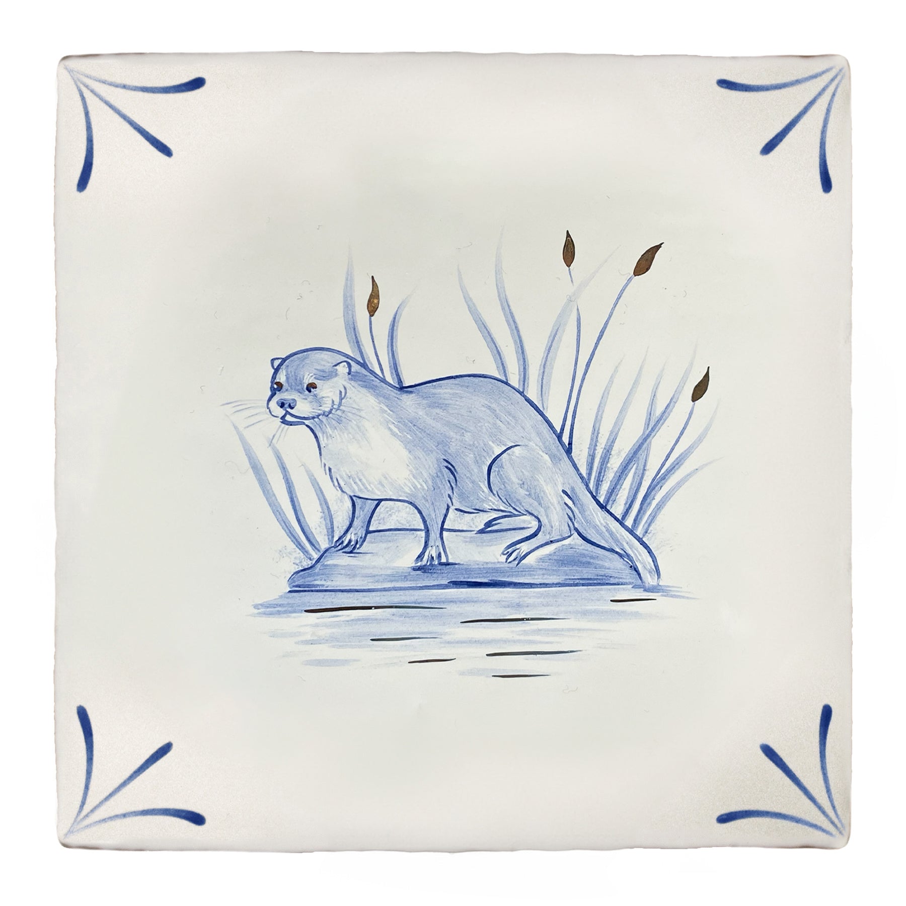 Wilderness Delft Otter on Land with Gold