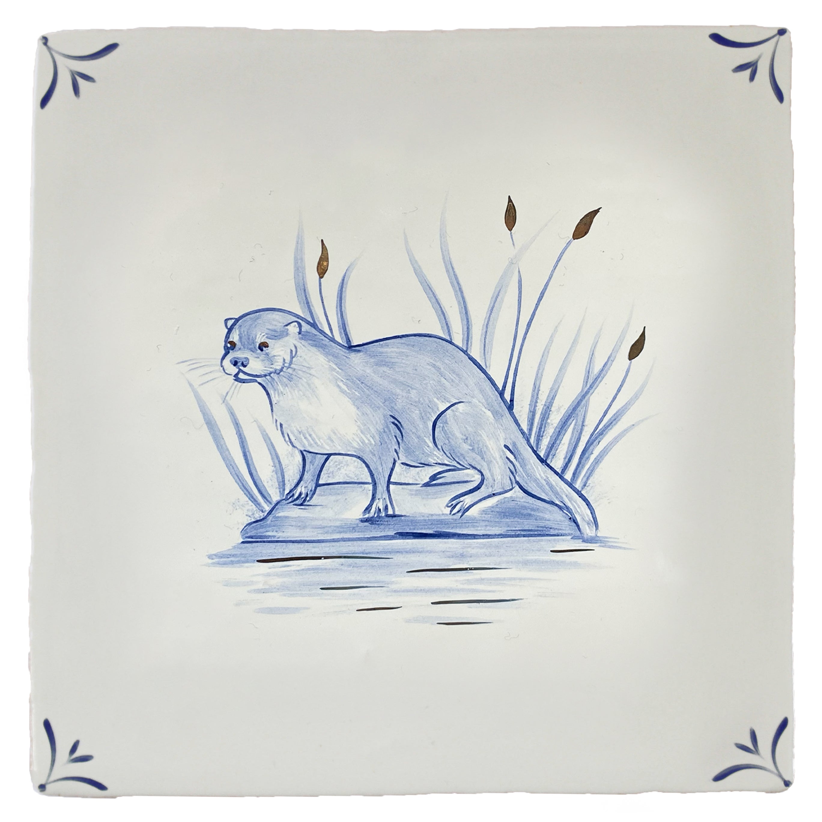 Wilderness Delft Otter on Land with Gold