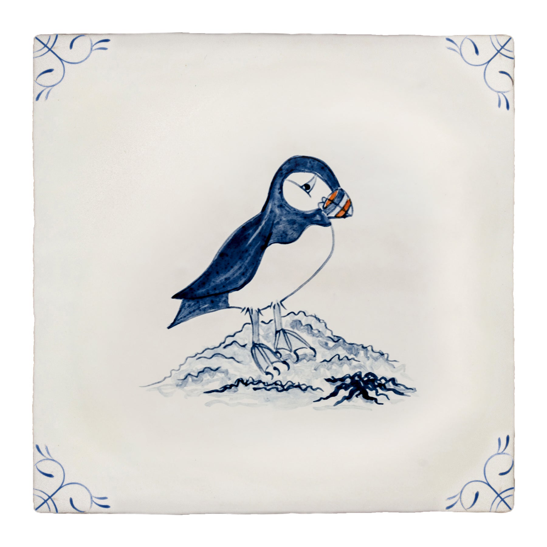 Cornish Delft Puffin