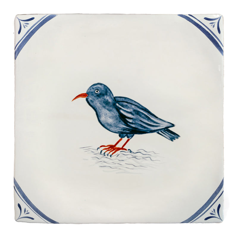 Cornish Delft Red Chough